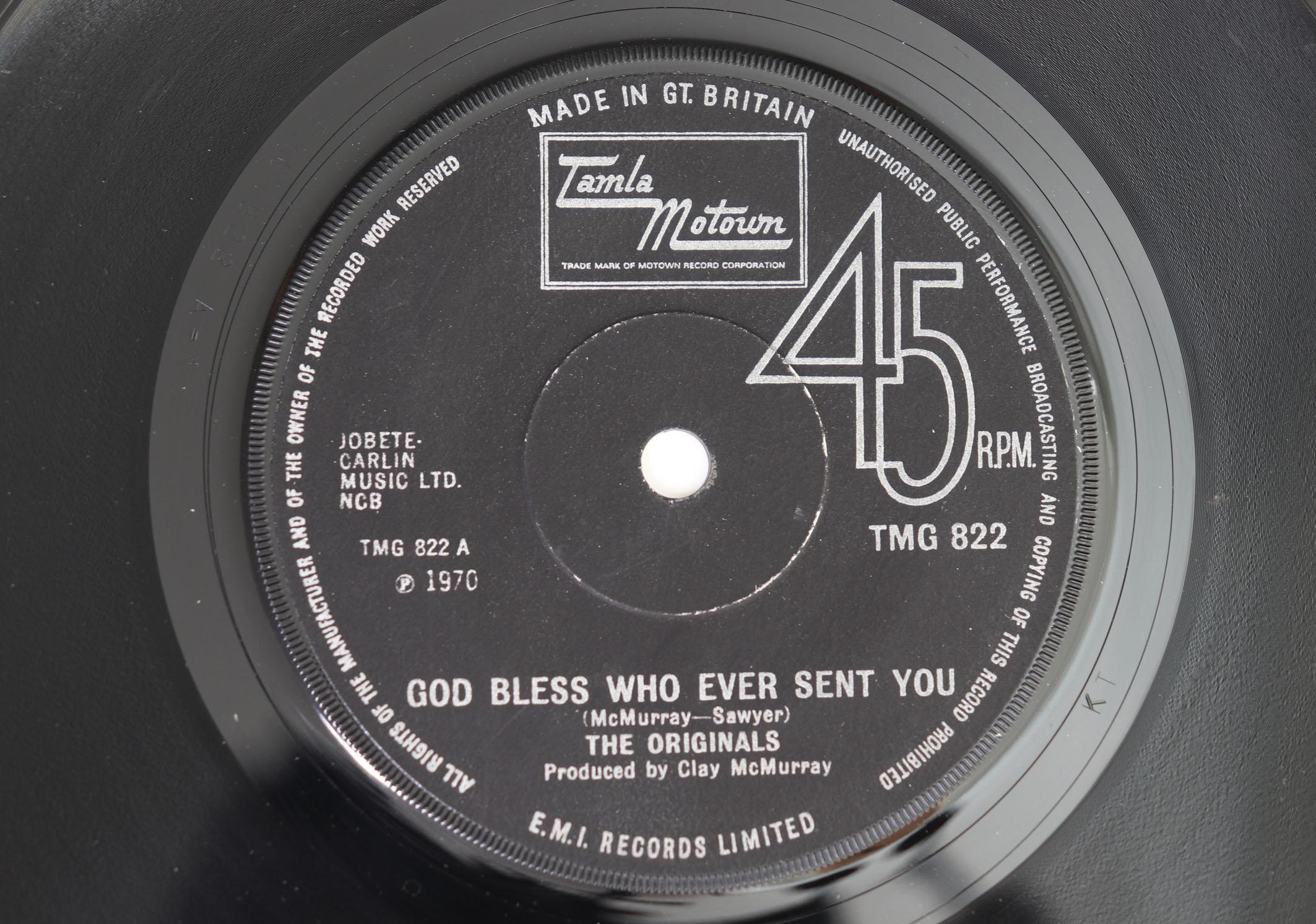 7inch Record ORIGINALS - God Bless Whoever Sent You / I Like TMG822 TAMLA MOTOWN 1972 UK Soul/Funk Used
7inch Record ORIGINALS - God Bless Whoever Sent You / I Like TMG822 TAMLA MOTOWN 1972 UK Soul/Funk Used