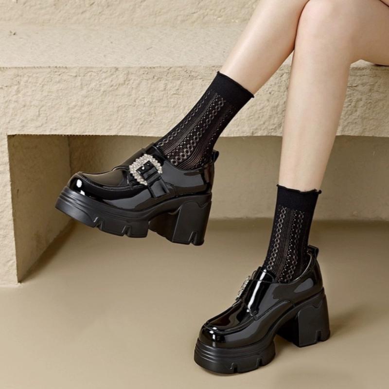 Fashion High Heel Women Loafers Crystal Luxury Platform Leather Shoes 2025 Trend Autumn New Fashion Buckle Sandals Cozy Elegant Pumps 40
Fashion High Heel Women Loafers Crystal Luxury Platform Leather Shoes 2025 Trend Autumn New Fashion Buckle Sandals Cozy Elegant Pumps 40