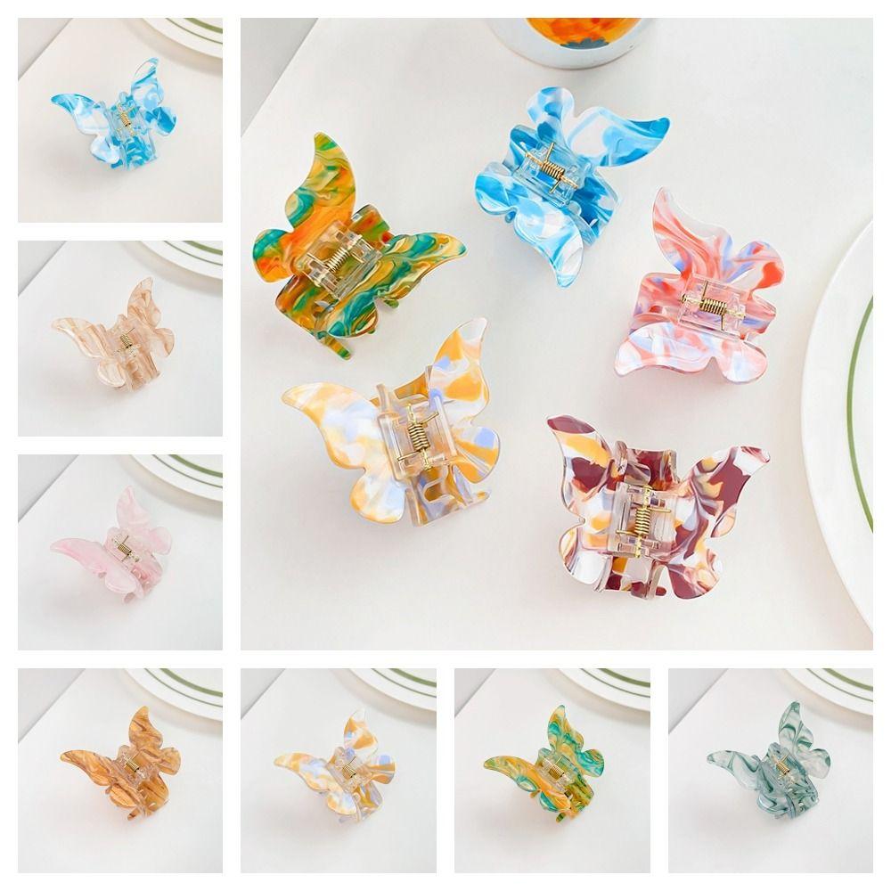 Colorful Acetate Butterfly Hair Claw Korean Style Sweet Shark Clip Retro Hair Crab Clip Female style7
Colorful Acetate Butterfly Hair Claw Korean Style Sweet Shark Clip Retro Hair Crab Clip Female style7