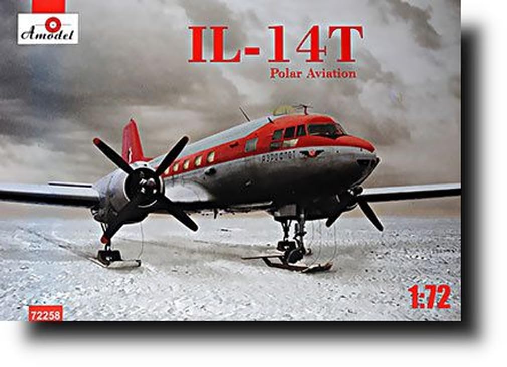 A Model Ilyushin Crait Polar Transport Plastic Model AM72258 1/72 IL-14T 
A Model Ilyushin Crait Polar Transport Plastic Model AM72258 1/72 IL-14T