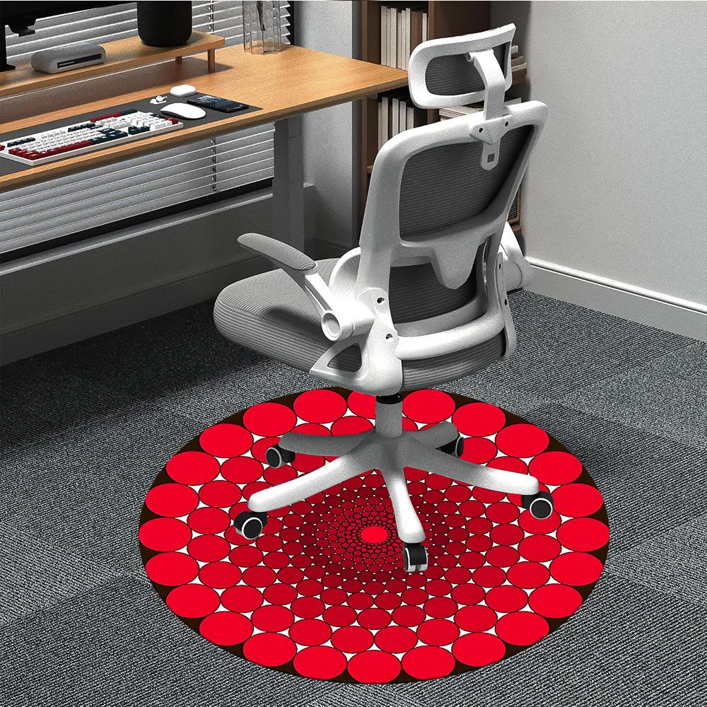 1pc Red Circles Pattern Chair Carpet for Office Non-Slip, Machine Washable Rug for Office, Room - Holiday Decor, Machine Made yy251016183 80cm by 80cm
1pc Red Circles Pattern Chair Carpet for Office Non-Slip, Machine Washable Rug for Office, Room - Holiday Decor, Machine Made yy251016183 80cm by 80cm