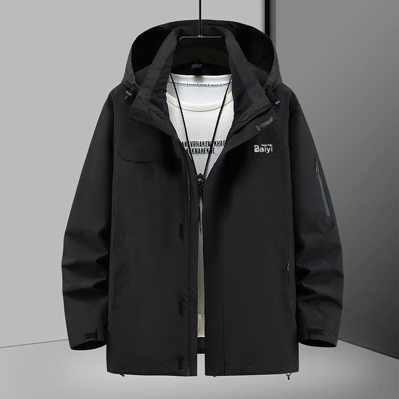 Men s Windproof Waterproof Outdoor Punching Jacket Men s Spring Big Tide Loose Mountaineering Jacket 4XL чорний
Men s Windproof Waterproof Outdoor Punching Jacket Men s Spring Big Tide Loose Mountaineering Jacket 4XL чорний