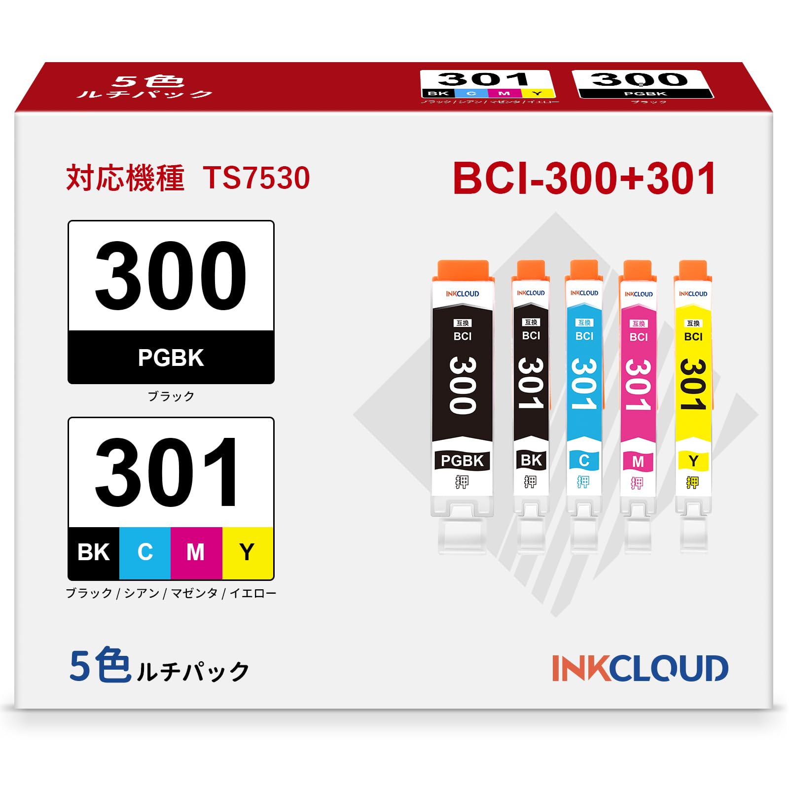 INKCLOUD Ink Compatible Printer PIXUS TS7530 BCI301 BCI300 5 Color Set Ink Cartridge Canon TS7530 Printer Ink Compatible Ink Remaining amount can be
INKCLOUD Ink Compatible Printer PIXUS TS7530 BCI301 BCI300 5 Color Set Ink Cartridge Canon TS7530 Printer Ink Compatible Ink Remaining amount can be