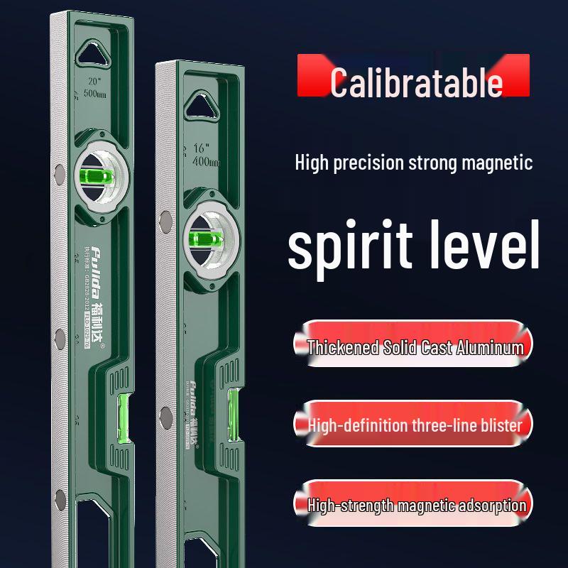 1-Meter Adjustable Spirit Level - Solid Cast Aluminum, Strong Magnet, High Precision, Drop-Proof German Tool for Picture Hanging H Steel High Hardness Triple Bubble 25cm
1-Meter Adjustable Spirit Level - Solid Cast Aluminum, Strong Magnet, High Precision, Drop-Proof German Tool for Picture Hanging H Steel High Hardness Triple Bubble 25cm