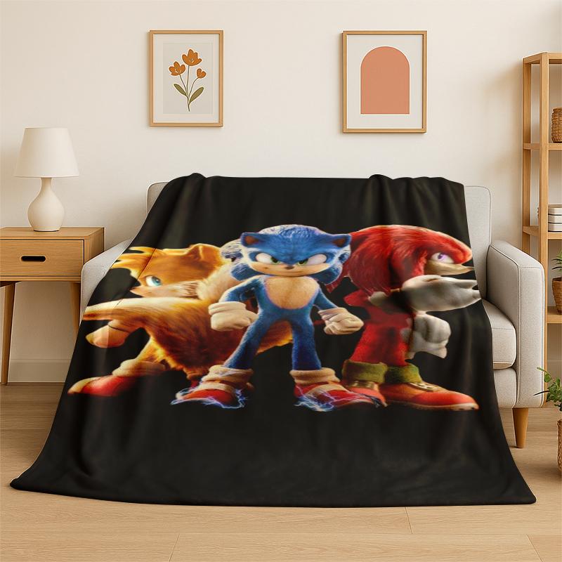 Classic S-Sonic Cartoon Game Flannel Blanket Soft Warm Throw Blanket for Bedroom Living Room Bed Travel Camping Picnic Gift 75x90cm
Classic S-Sonic Cartoon Game Flannel Blanket Soft Warm Throw Blanket for Bedroom Living Room Bed Travel Camping Picnic Gift 75x90cm