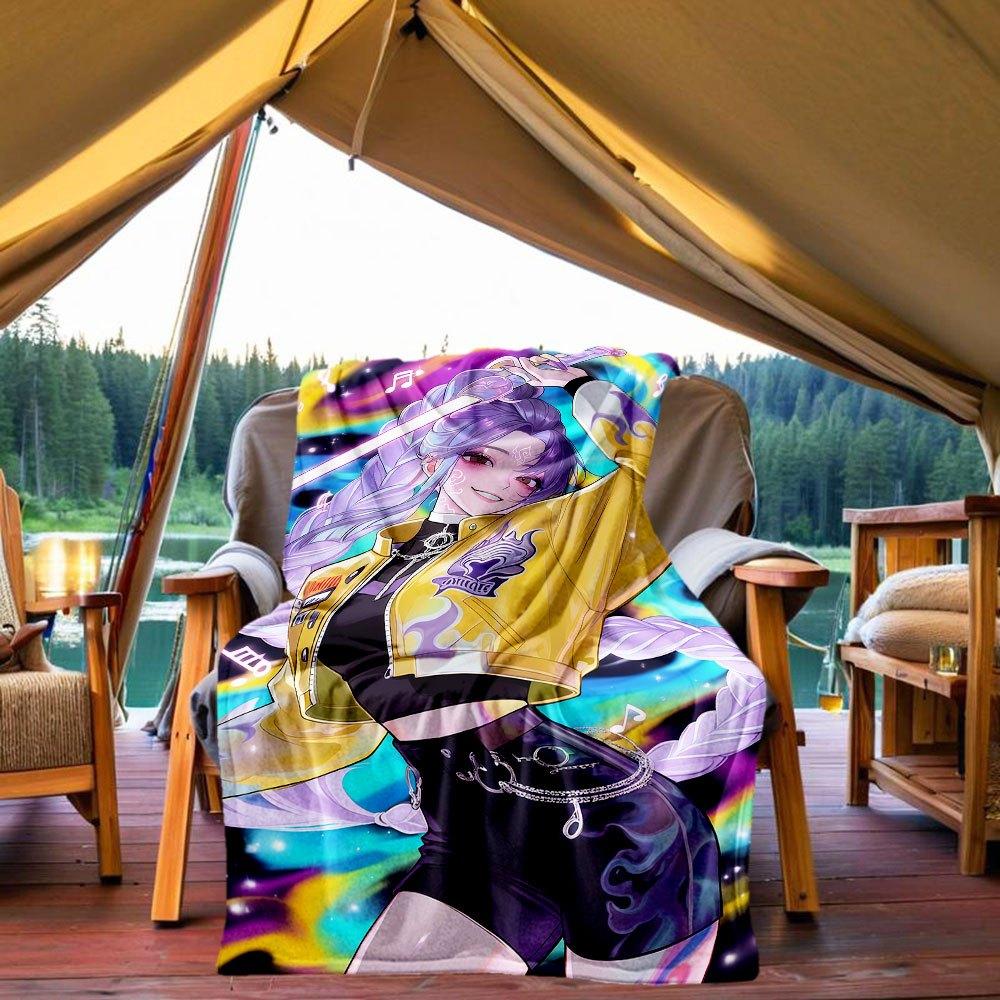 Vibrant Galaxy Jacket with Flame Design - Yellow and Purple Fashionable Outerwear Blanket Lightweight Flannel Throw Blanket for Sofa, Bed, 130x150cm
Vibrant Galaxy Jacket with Flame Design - Yellow and Purple Fashionable Outerwear Blanket Lightweight Flannel Throw Blanket for Sofa, Bed, 130x150cm