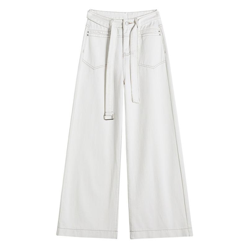 Wide-legged Jeans In White Spring and Autumn Spring New Style Big Horn High Waist Slimming Loose Drape Design Mopping Floor XXL
Wide-legged Jeans In White Spring and Autumn Spring New Style Big Horn High Waist Slimming Loose Drape Design Mopping Floor XXL