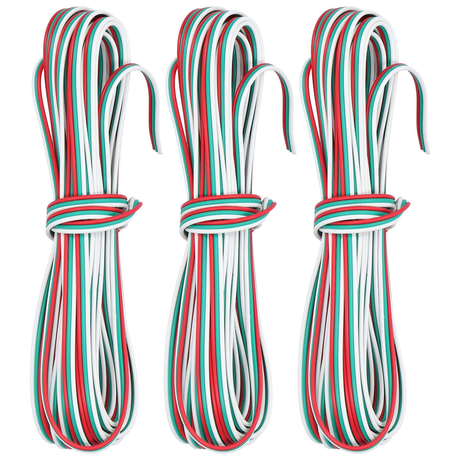 3pcs 32.8ft 3Pin Extension Cable Pure Copper Core 22# Connection Cord Wire for LED Strip Light
3pcs 32.8ft 3Pin Extension Cable Pure Copper Core 22# Connection Cord Wire for LED Strip Light