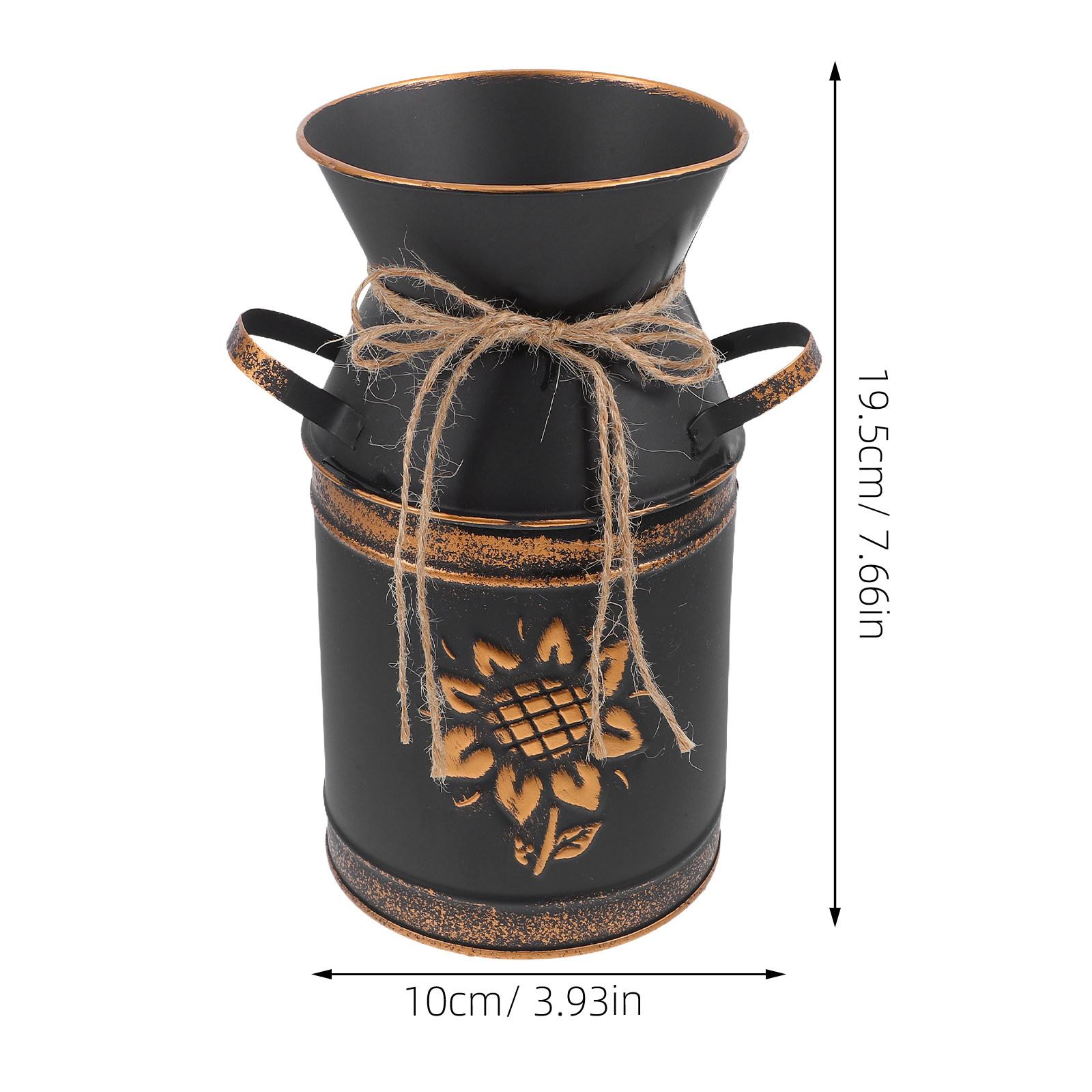 Flower Bucket Vase Vintage Metal Flowerpot Planter Simple Plants Pot for Home Balcony Flower Holder Elegant Floral Decor чорний
Flower Bucket Vase Vintage Metal Flowerpot Planter Simple Plants Pot for Home Balcony Flower Holder Elegant Floral Decor чорний