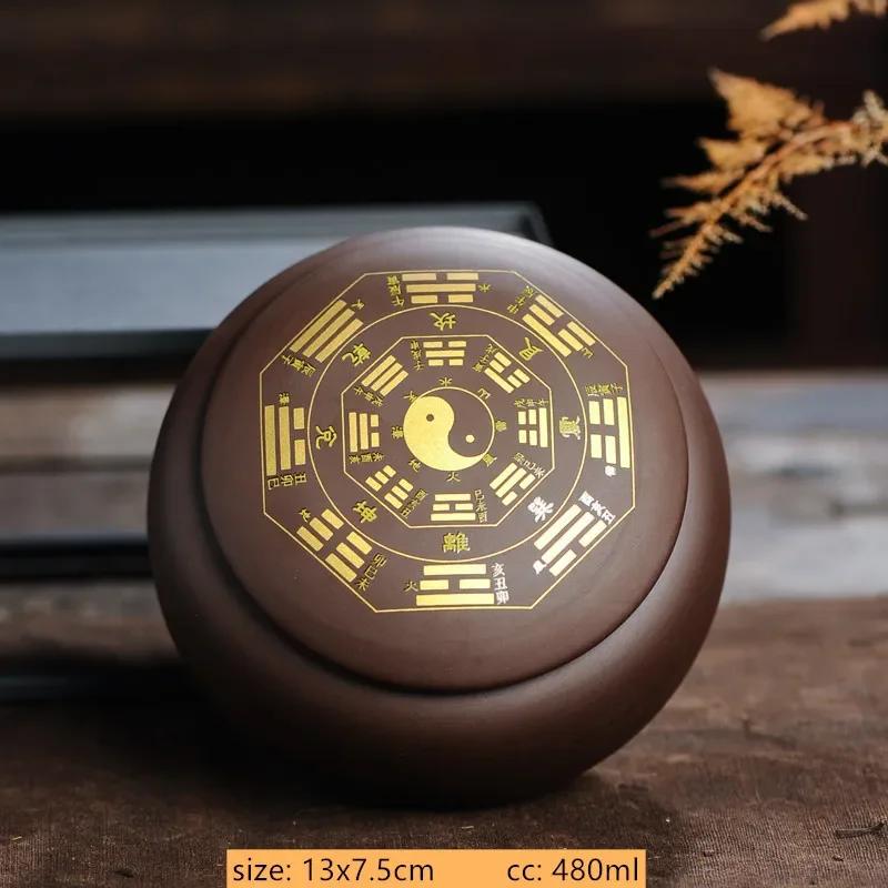 480ml Chinese Purple Clay Tea Tin Sealed Pot White Tea Pu er Tea Storage Jar Home Portable Coffee Container Tea Accessories
480ml Chinese Purple Clay Tea Tin Sealed Pot White Tea Pu er Tea Storage Jar Home Portable Coffee Container Tea Accessories