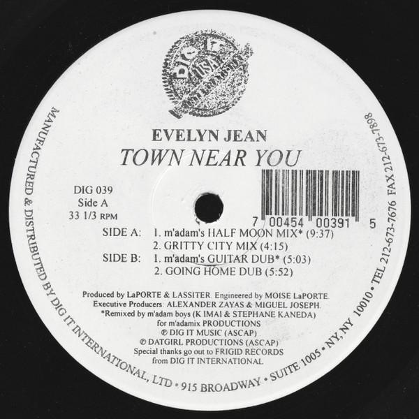 12inch Record EVELYN JEAN - Town Near You DIG039 Dig It USA Inte 1995 US Dance & Electronica Used
12inch Record EVELYN JEAN - Town Near You DIG039 Dig It USA Inte 1995 US Dance & Electronica Used