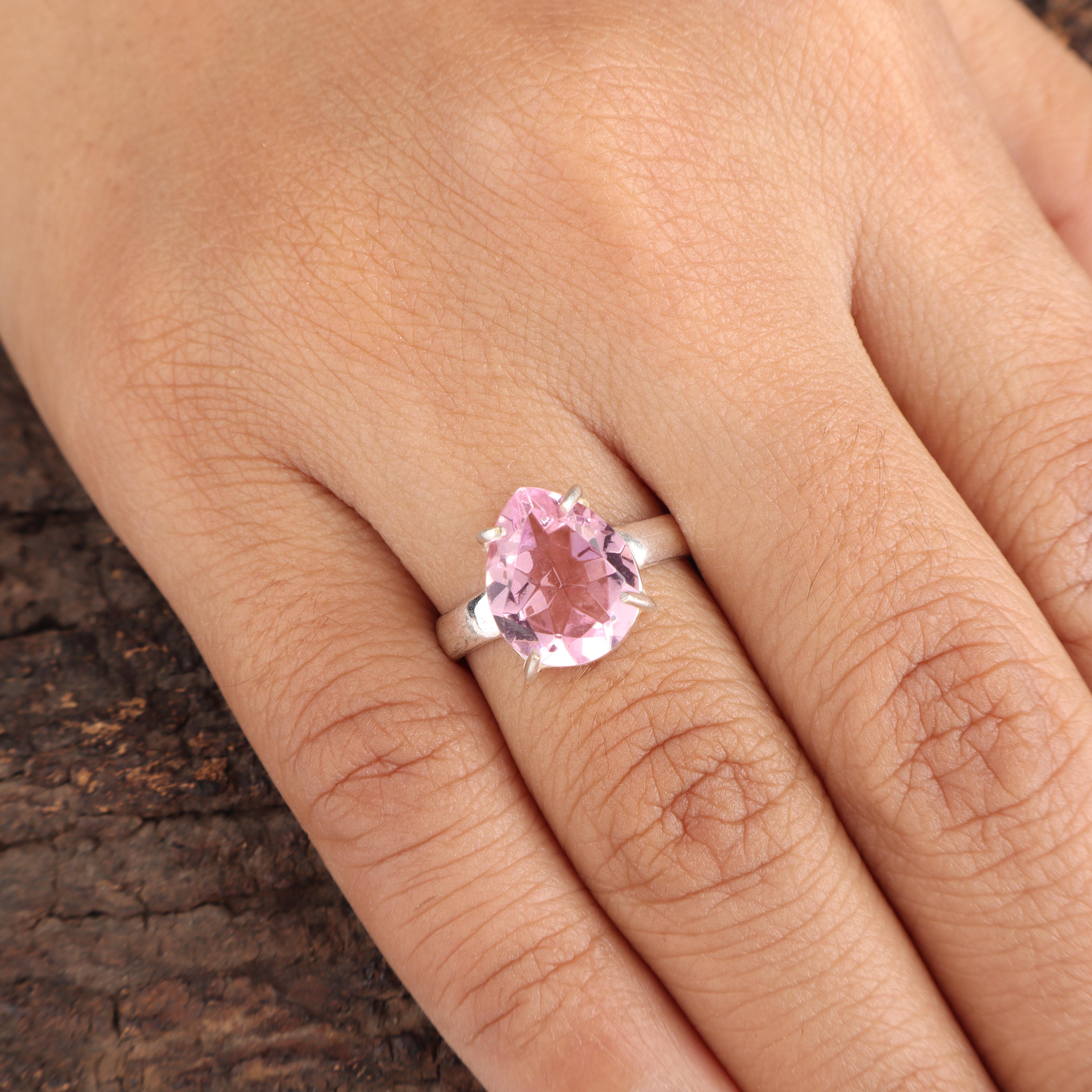 Morganite Gemstone 925 Sterling Silver Jewelry Handmade Pretty Ring For Engagement Gift RR-81-9 13
Morganite Gemstone 925 Sterling Silver Jewelry Handmade Pretty Ring For Engagement Gift RR-81-9 13
