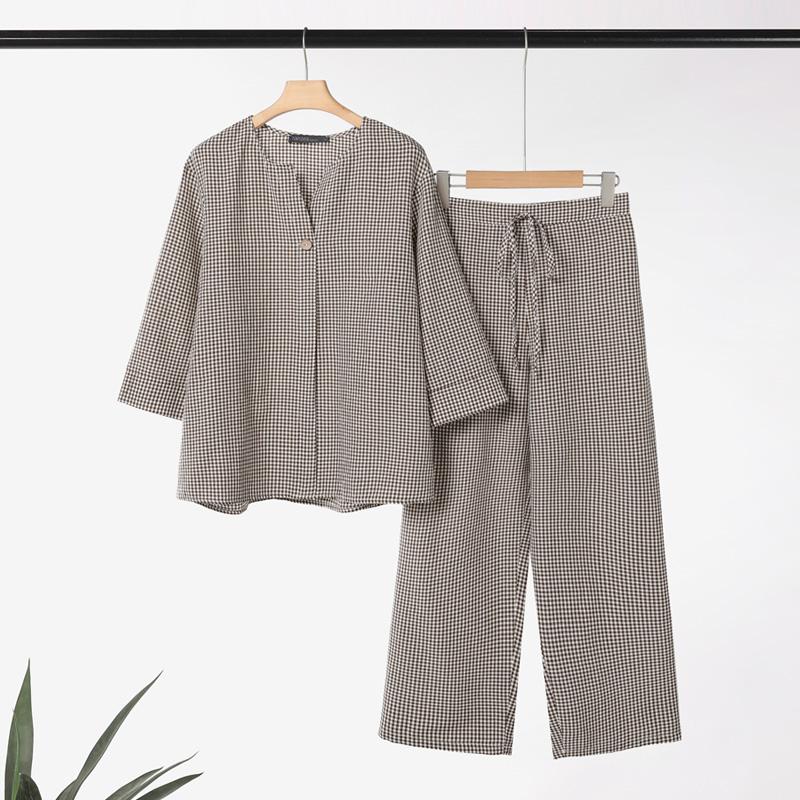 ZANZEA Женские повседневные комплекты из блузки и брюк с рукавом 3/4 из двух предметов 5XL коричневый
ZANZEA Женские повседневные комплекты из блузки и брюк с рукавом 3/4 из двух предметов 5XL коричневый