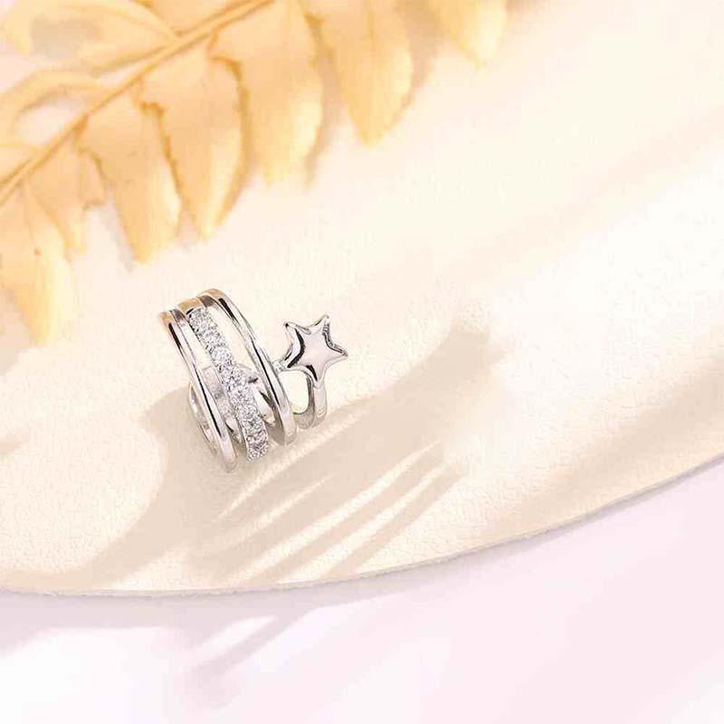 ANENJERY Одиночные циркониевые многослойные серьги-звезды для женщин, модные, универсальные, уникальные, высокого класса, пригородные, ювелирные изделия-клипсы, подарок белый
ANENJERY Одиночные циркониевые многослойные серьги-звезды для женщин, модные, универсальные, уникальные, высокого класса, пригородные, ювелирные изделия-клипсы, подарок белый