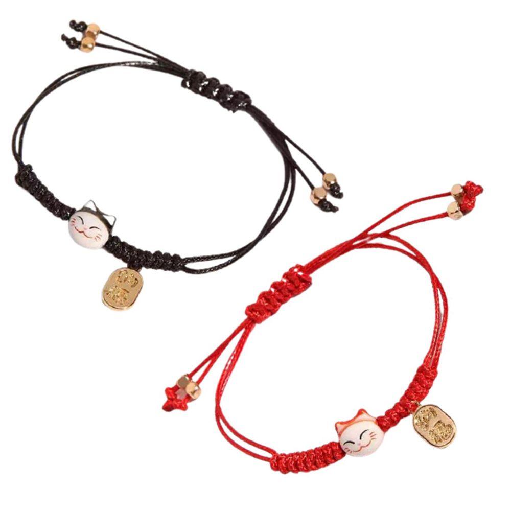 2PCS New Cute Women Gifts Lucky Cat Bracelet Couple Bangles Colorful Rope Handmade
2PCS New Cute Women Gifts Lucky Cat Bracelet Couple Bangles Colorful Rope Handmade