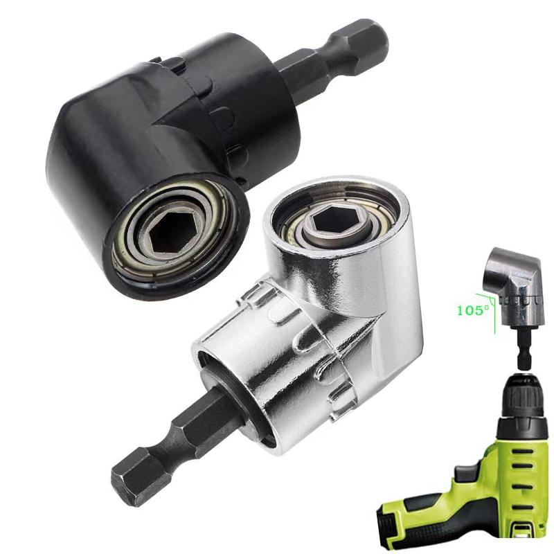 105 Degree 1/4 Inch Right Angle Drill Adapter Hex Shank Screwdriver Angled Bit Holder Adjustable For Household Workplace
105 Degree 1/4 Inch Right Angle Drill Adapter Hex Shank Screwdriver Angled Bit Holder Adjustable For Household Workplace