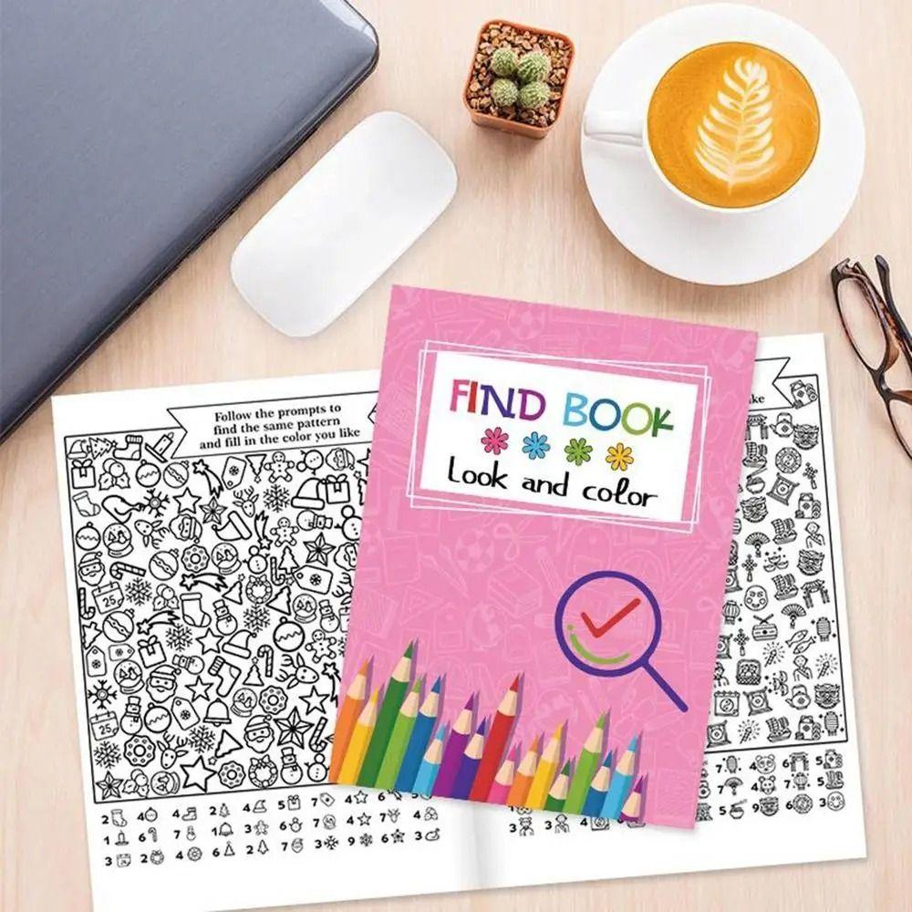 Professional Look And Color Find Book Color Filling Coloring Activity Book Student синій
Professional Look And Color Find Book Color Filling Coloring Activity Book Student синій
