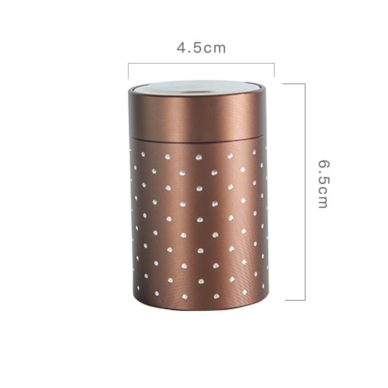 Titanium Aluminum Alloy Tea Can Travel Portable Sealed Jar Metal Mini Storage Box Nut Candy Jar Food Storage Container Art Decor коричневий
Titanium Aluminum Alloy Tea Can Travel Portable Sealed Jar Metal Mini Storage Box Nut Candy Jar Food Storage Container Art Decor коричневий