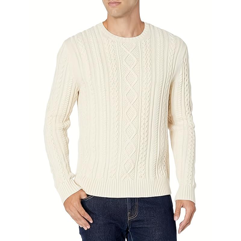 Men s Cream Cable Knit Crew Neck Sweater Soft Warm Textured Design Versatile Fall Winter Casual Top XXL бежевий
Men s Cream Cable Knit Crew Neck Sweater Soft Warm Textured Design Versatile Fall Winter Casual Top XXL бежевий