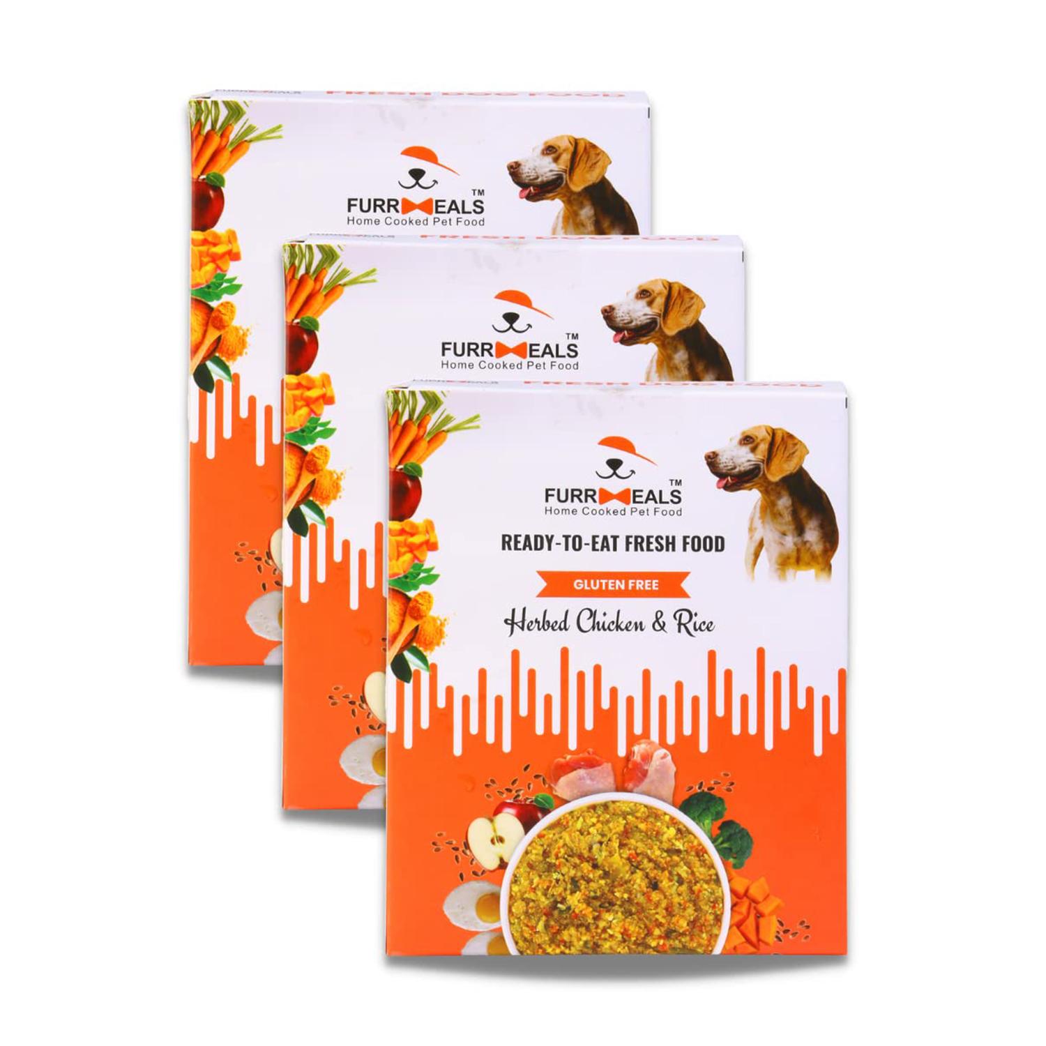 Готовый к употреблению свежий корм для собак FurrMeals с курицей и рисом, упаковка 3 x 200 г
Готовый к употреблению свежий корм для собак FurrMeals с курицей и рисом, упаковка 3 x 200 г
