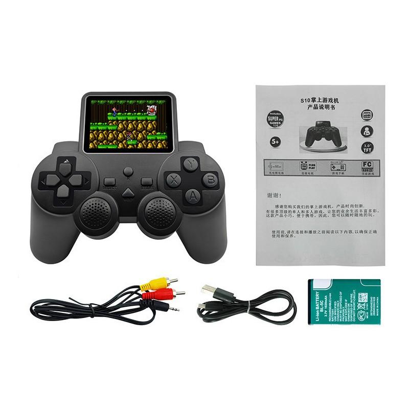 Ретро портативная игровая консоль S10, встроенные 520 игр, 2,4-дюймовый экран, AV-выход чёрный
Ретро портативная игровая консоль S10, встроенные 520 игр, 2,4-дюймовый экран, AV-выход чёрный