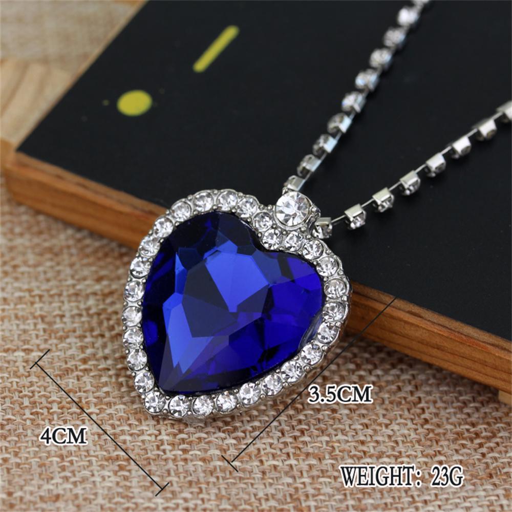 Movie TITANIC Heart Of the Ocean Necklace Love Forever Blue Red Crystal Pendants Necklace For Women Wedding Party Jewelry Gift
Movie TITANIC Heart Of the Ocean Necklace Love Forever Blue Red Crystal Pendants Necklace For Women Wedding Party Jewelry Gift