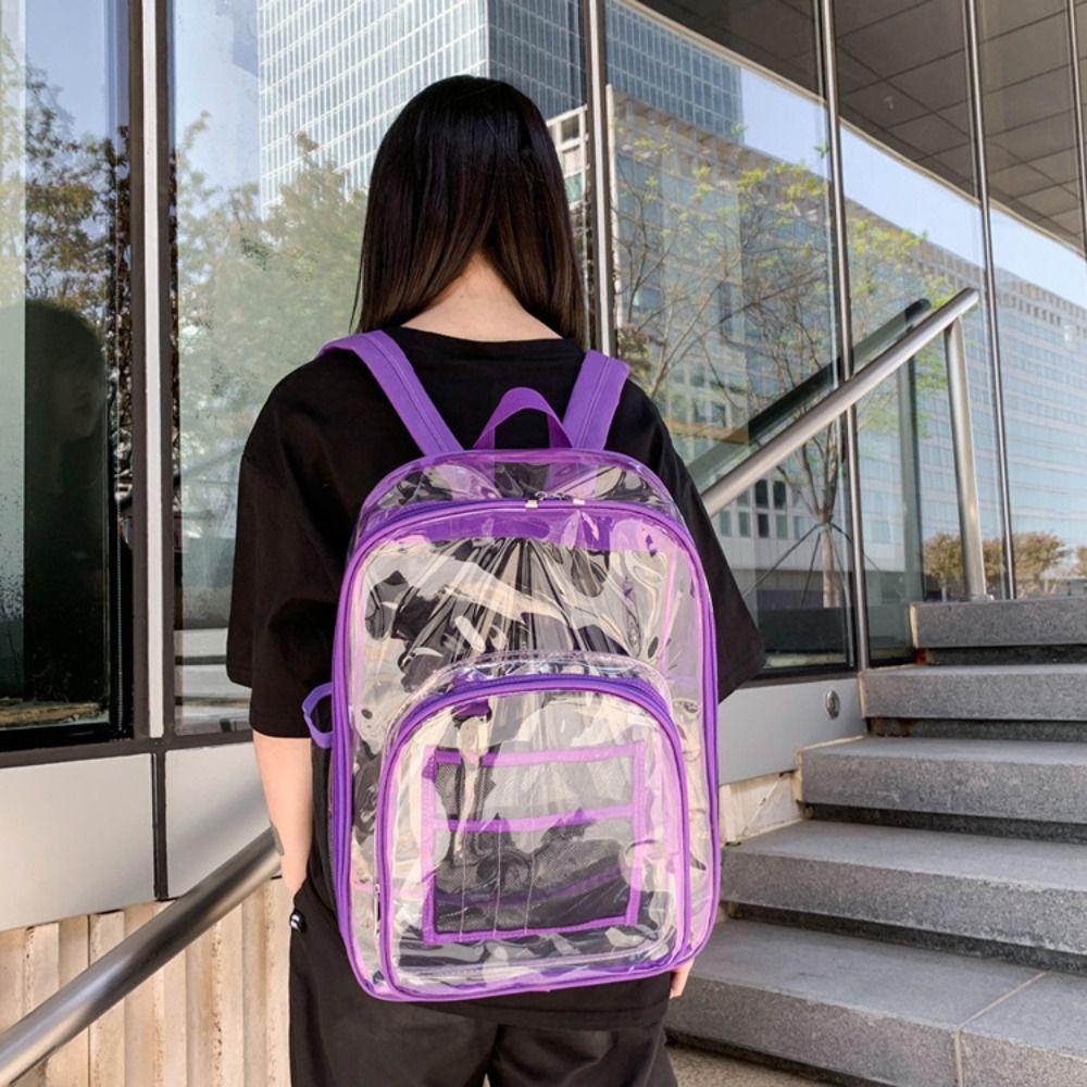 Large Capacity Transparent Backpack PVC Clear Shoulder Bag Fashion Students School Bag Outdoor розовый
Large Capacity Transparent Backpack PVC Clear Shoulder Bag Fashion Students School Bag Outdoor розовый