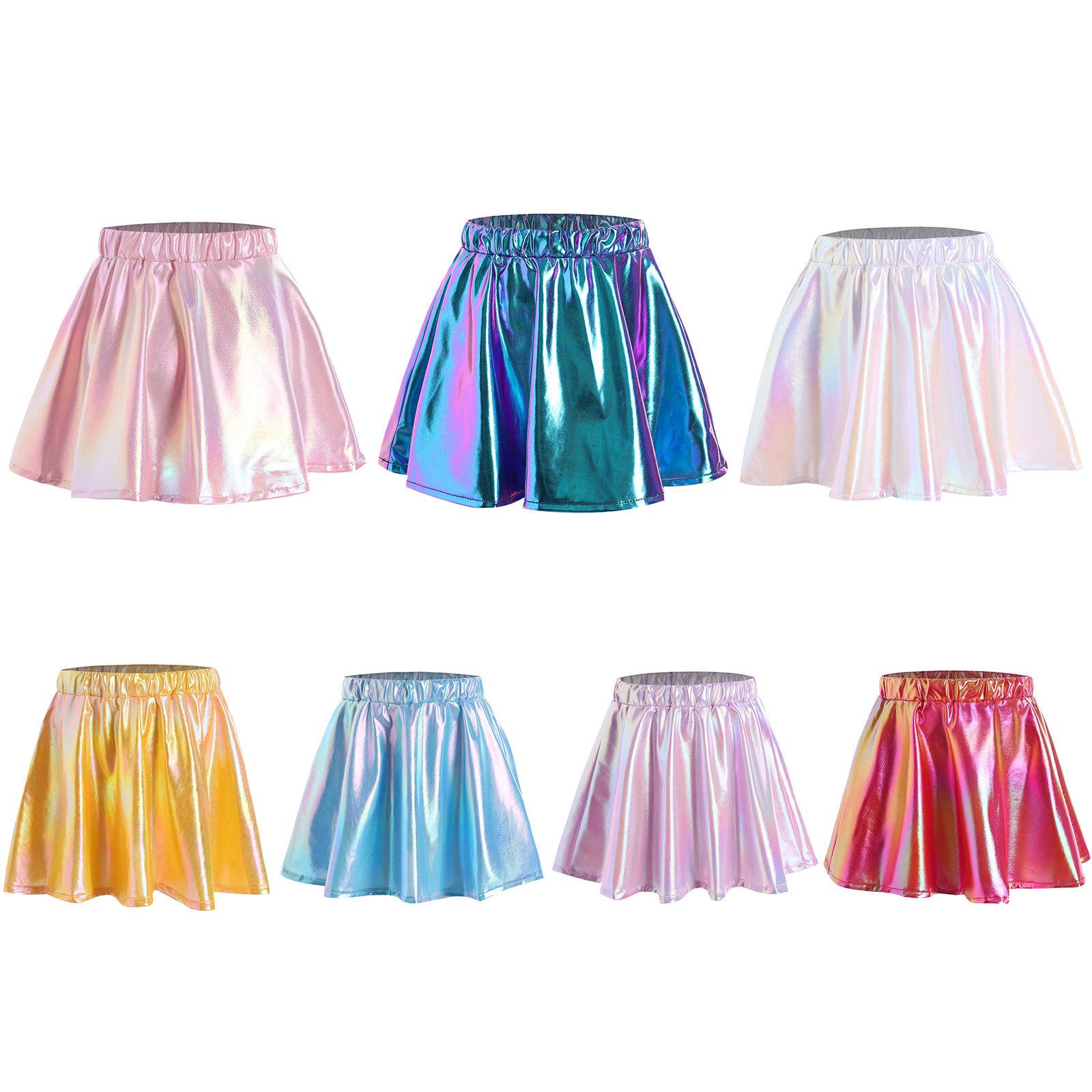 Girls Metallic Shiny Skirt A-Line Elastic Waistband Miniskirt for Dance Cheerleading Stage Performance 9-10 Years
Girls Metallic Shiny Skirt A-Line Elastic Waistband Miniskirt for Dance Cheerleading Stage Performance 9-10 Years