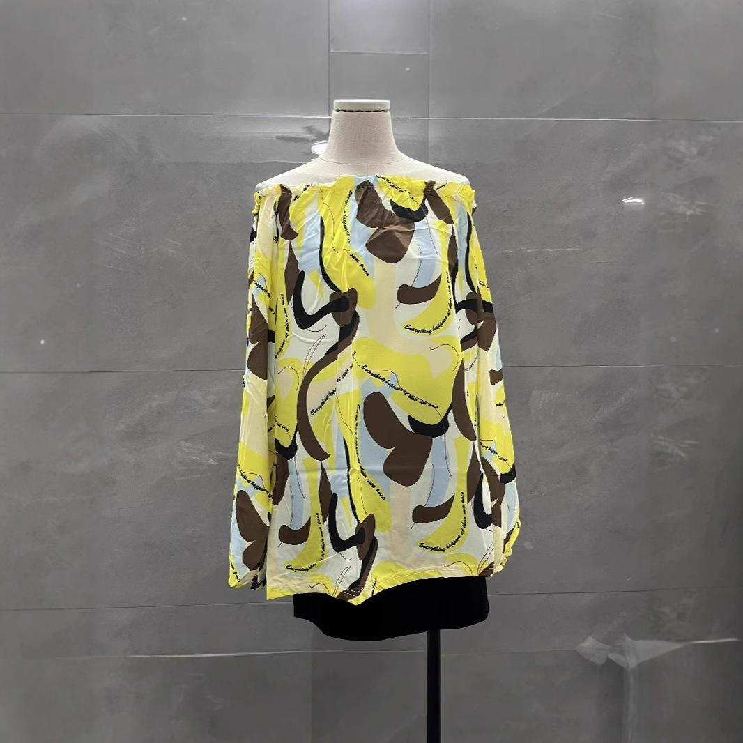 French Retro One-Shoulder Print Top - Women s Spring/Summer Niche Design XXL ~135 jin
French Retro One-Shoulder Print Top - Women s Spring/Summer Niche Design XXL ~135 jin