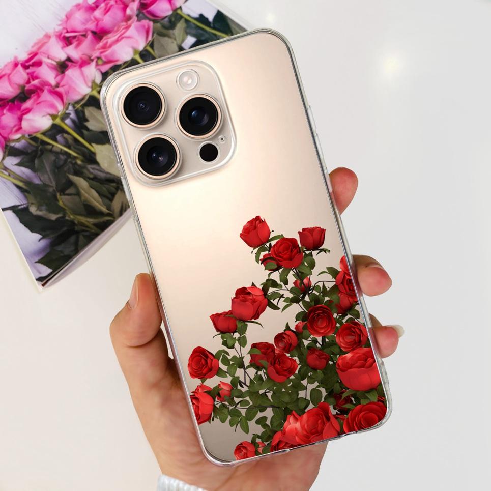 Flower Butterfly Women Fashion Back Cover For iPhone 16 Pro 16 Plus 16 Pro Max Phone Funda Transparent Soft TPU Silicone Case iPhone16 Pro Max
Flower Butterfly Women Fashion Back Cover For iPhone 16 Pro 16 Plus 16 Pro Max Phone Funda Transparent Soft TPU Silicone Case iPhone16 Pro Max