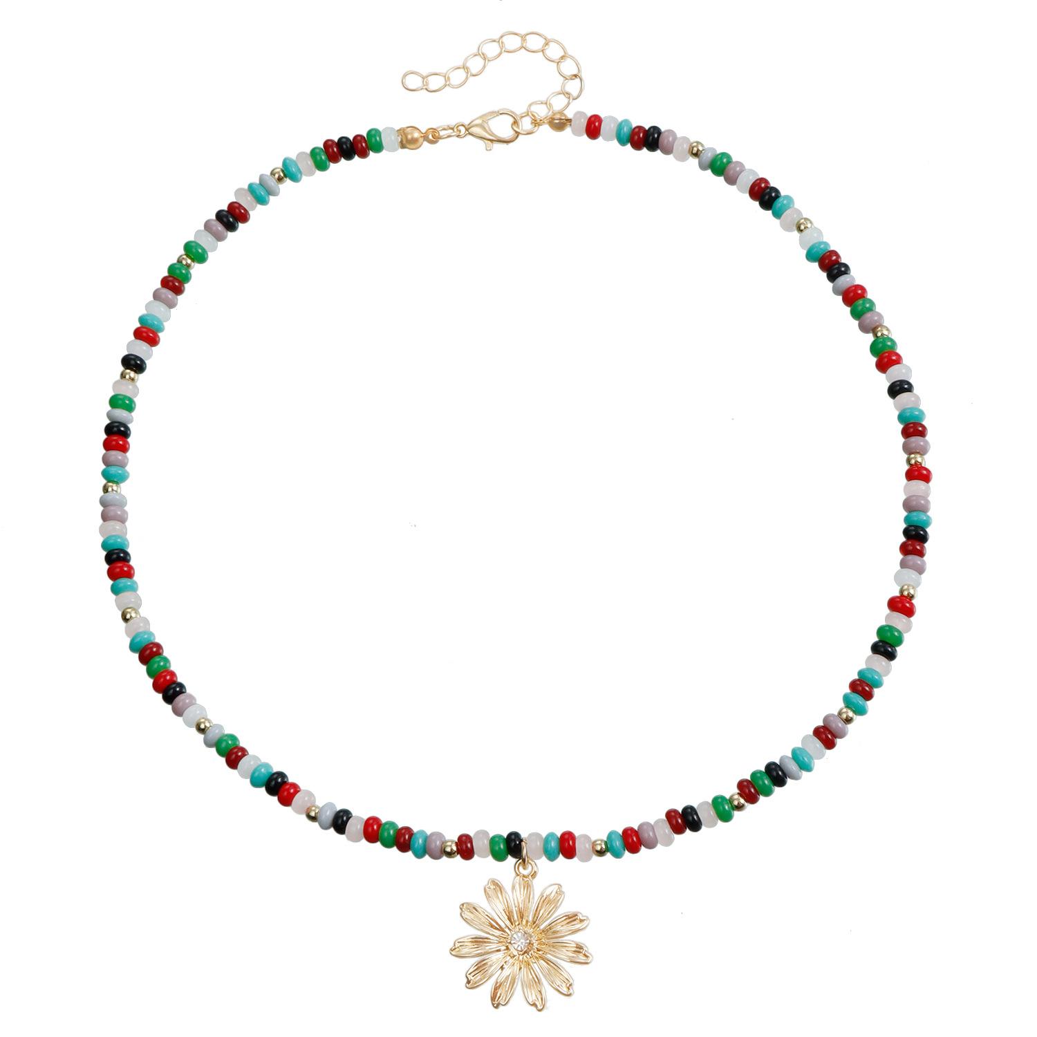 Аксессуары Богемный цветок цветные рисовые бусины ручной работы ожерелье женское отпуск пляж девушка стиль ожерелье
Аксессуары Богемный цветок цветные рисовые бусины ручной работы ожерелье женское отпуск пляж девушка стиль ожерелье