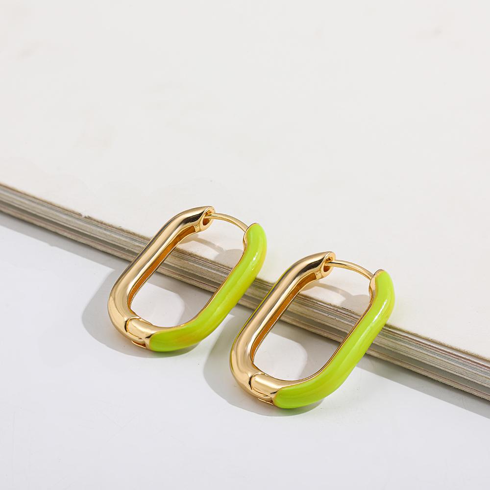 Minimalist U-shaped Colorful Huggies Ear Buckle for Women Half Enamel Glaze Gold Plated Hoop Earrings Piercing Jewelry Gift зелений
Minimalist U-shaped Colorful Huggies Ear Buckle for Women Half Enamel Glaze Gold Plated Hoop Earrings Piercing Jewelry Gift зелений