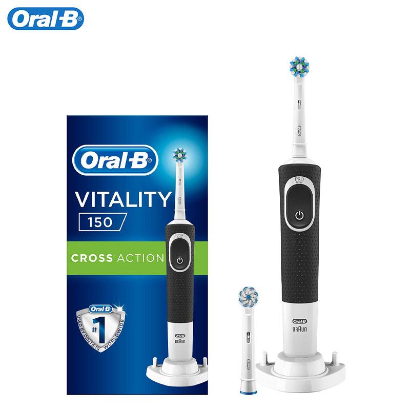 Электрическая зубная щетка Oral B D150, черная дополнительная сменная головка, перезаряжаемая 2D-чистка для мужчин и женщин, водостойкий контроль давления
Электрическая зубная щетка Oral B D150, черная дополнительная сменная головка, перезаряжаемая 2D-чистка для мужчин и женщин, водостойкий контроль давления