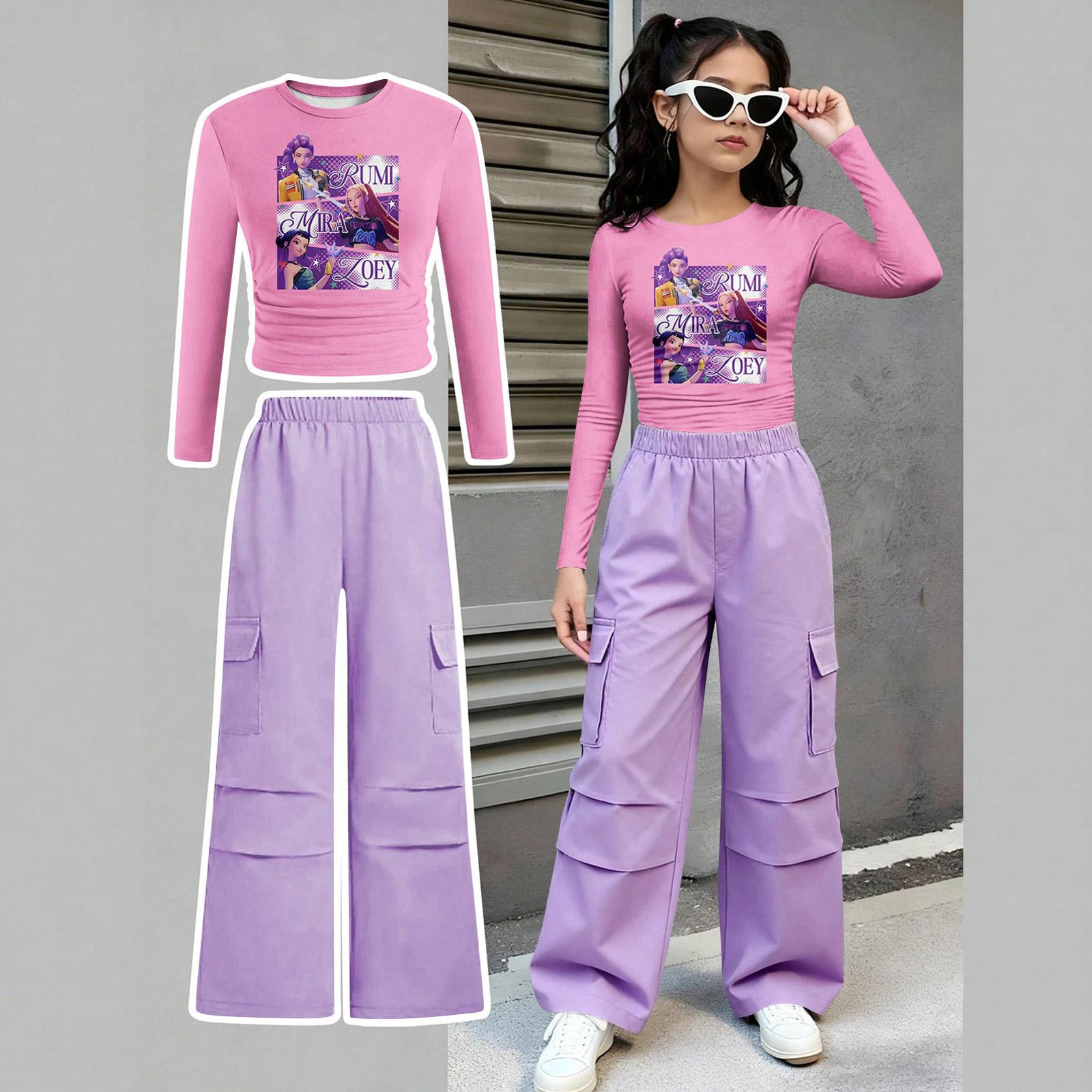 Children s Summer Waist Cinched Long Sleeve Top And Straight Leg Two-Piece Athletic Set Short Printed Clothing Set 160 фіолетовий
Children s Summer Waist Cinched Long Sleeve Top And Straight Leg Two-Piece Athletic Set Short Printed Clothing Set 160 фіолетовий