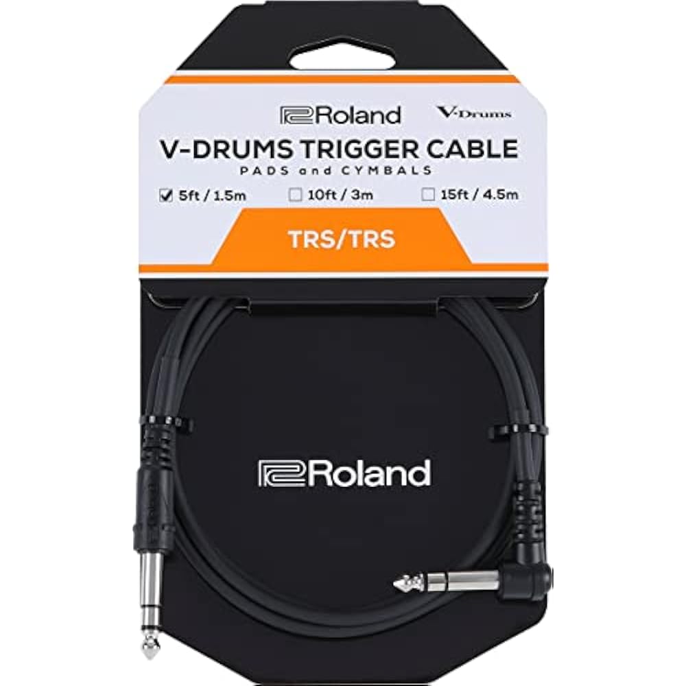 Roland PCS-5-TRA V-Drums Pad/Cymbal Trigger Cable 1.5m L Straight Module Analog Connection
Roland PCS-5-TRA V-Drums Pad/Cymbal Trigger Cable 1.5m L Straight Module Analog Connection
