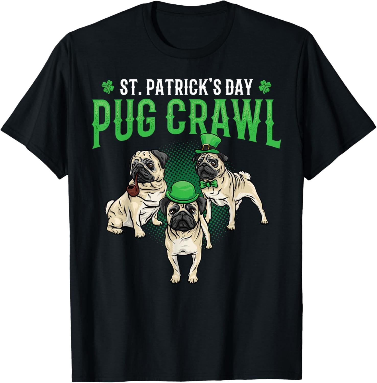 St. Patrick s Day Parade of Pug Crawl Dog Lovers Pug T-Shirt 5XL різнокольоровий
St. Patrick s Day Parade of Pug Crawl Dog Lovers Pug T-Shirt 5XL різнокольоровий