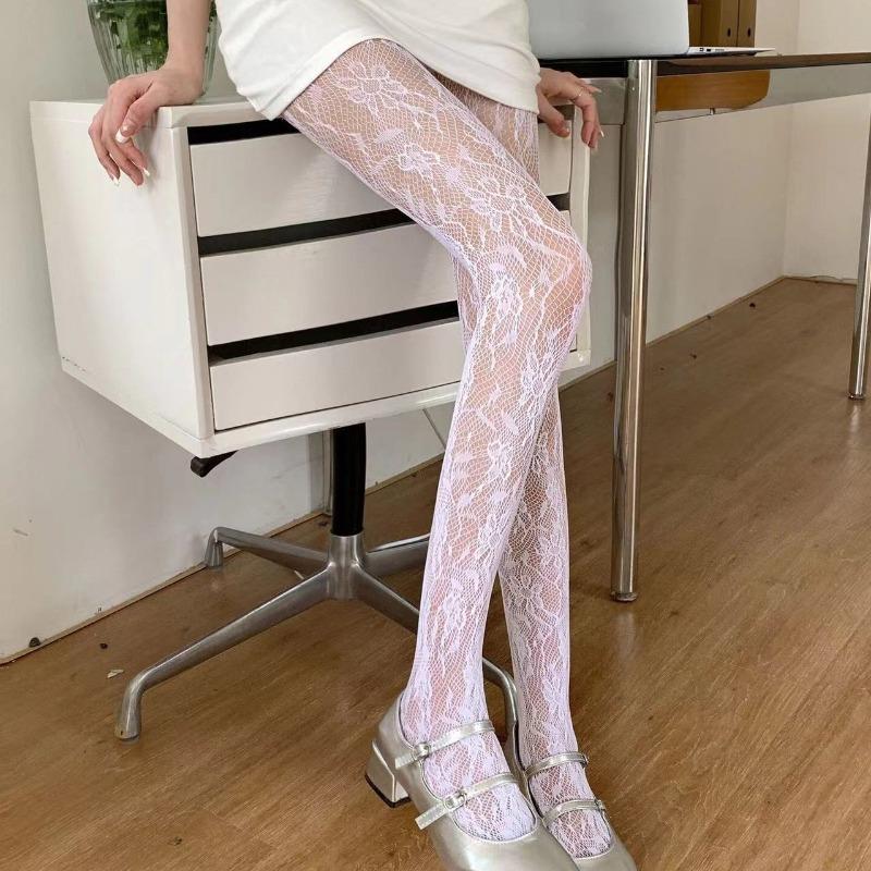 New White Fishnet Floral Print Pantyhose Women Sexy Slimming Hollow Out Nylon Mesh Tights Lolita Sweet Flower Pattern Stockings One Size
New White Fishnet Floral Print Pantyhose Women Sexy Slimming Hollow Out Nylon Mesh Tights Lolita Sweet Flower Pattern Stockings One Size