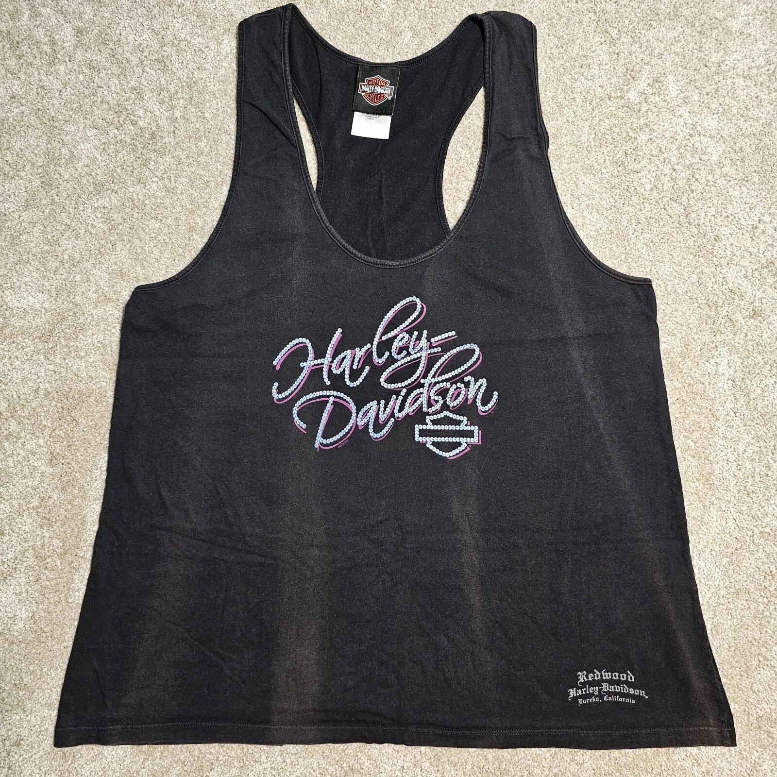 Vtg Y2k Redwood Harley Davidson Sequin Tank Top Womens XL Faded Distressed Punk M
Vtg Y2k Redwood Harley Davidson Sequin Tank Top Womens XL Faded Distressed Punk M
