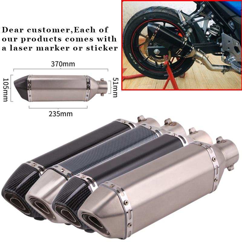 CHmotor Carbon Fiber Motorcycle Exhaust Muffler Pipe 250cc 350cc 600cc Escape Moto Tube For Nmax Tmax530 Msx125 GSR600
CHmotor Carbon Fiber Motorcycle Exhaust Muffler Pipe 250cc 350cc 600cc Escape Moto Tube For Nmax Tmax530 Msx125 GSR600