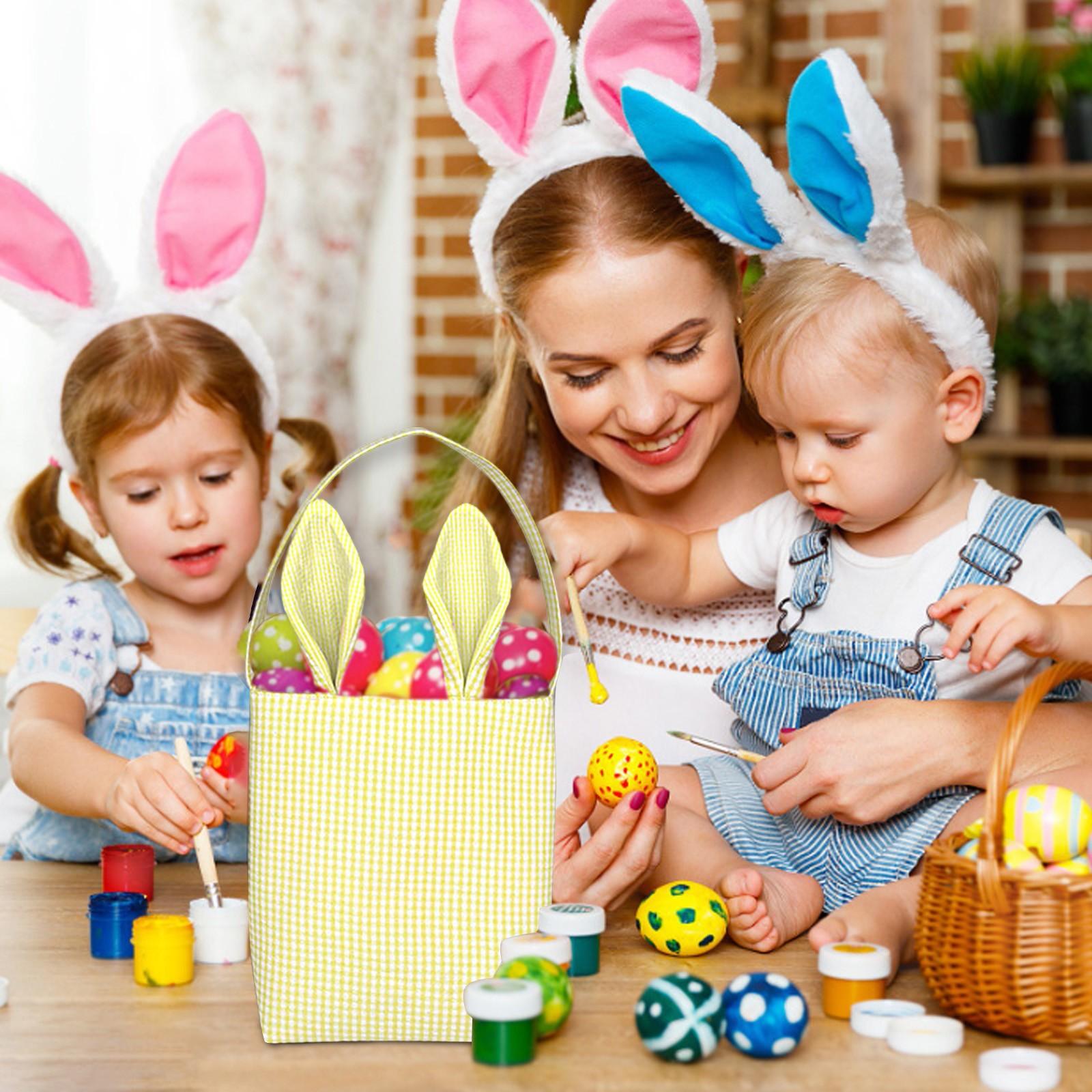 Пасхальная корзина Праздничный кролик BunnyEars Печатный холст Подарочная сумка для конфет жёлтый
Пасхальная корзина Праздничный кролик BunnyEars Печатный холст Подарочная сумка для конфет жёлтый