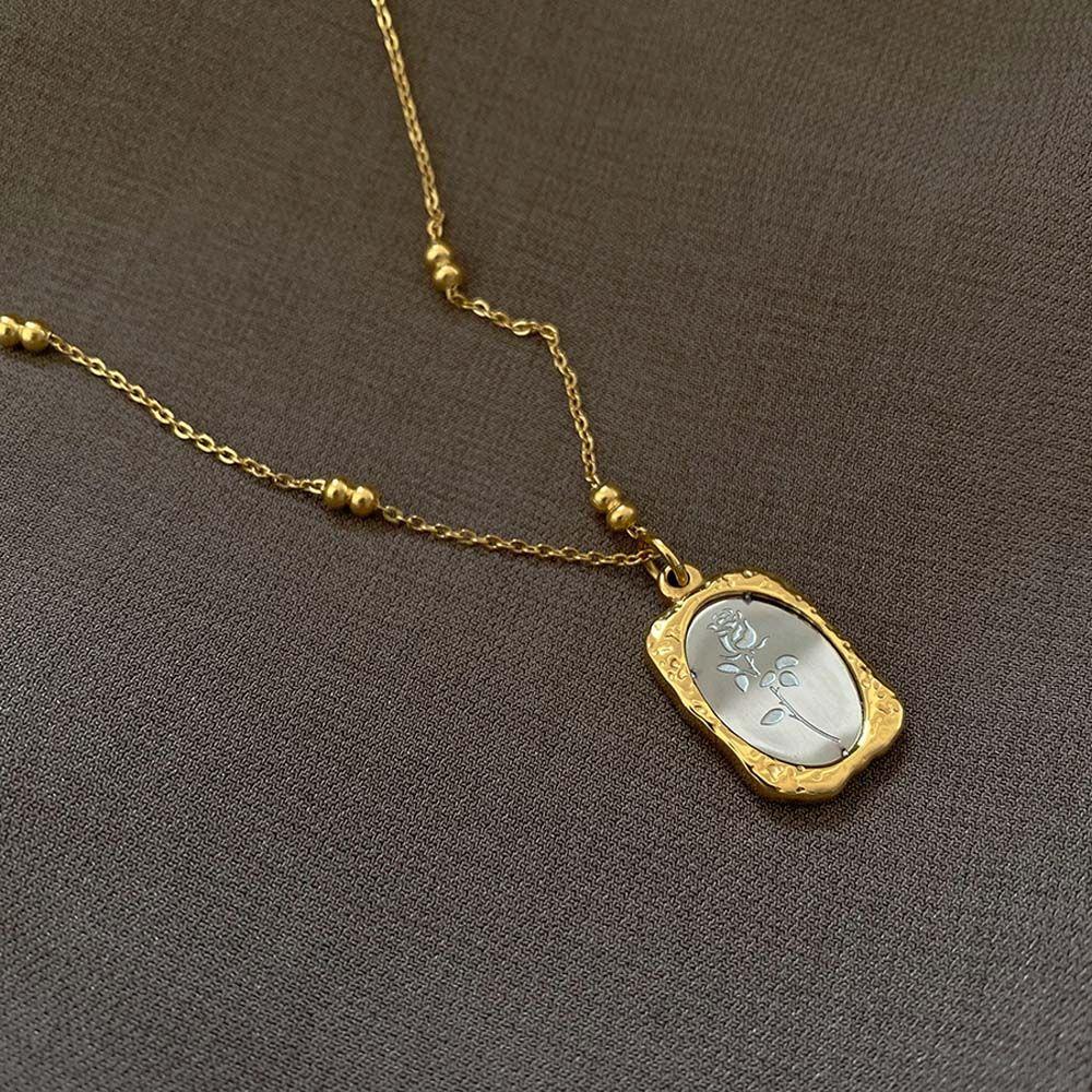 Jewelry Gift Titanium Steel Rose Necklace Korean Style Necklace Gold Necklace Female Necklace
Jewelry Gift Titanium Steel Rose Necklace Korean Style Necklace Gold Necklace Female Necklace
