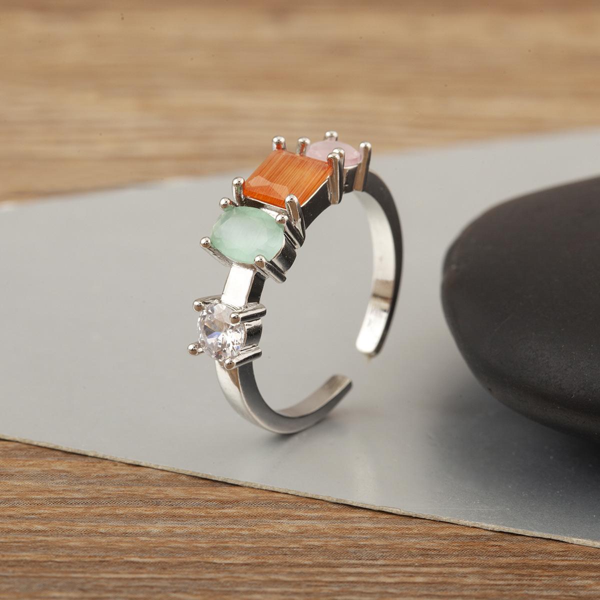 Nidin Fashion Sparkling Zircon Elegant Aesthetic Open Ring Adjustable For Women Wedding Party Light Luxury Finger Jewelry Gift resizable серебряный
Nidin Fashion Sparkling Zircon Elegant Aesthetic Open Ring Adjustable For Women Wedding Party Light Luxury Finger Jewelry Gift resizable серебряный