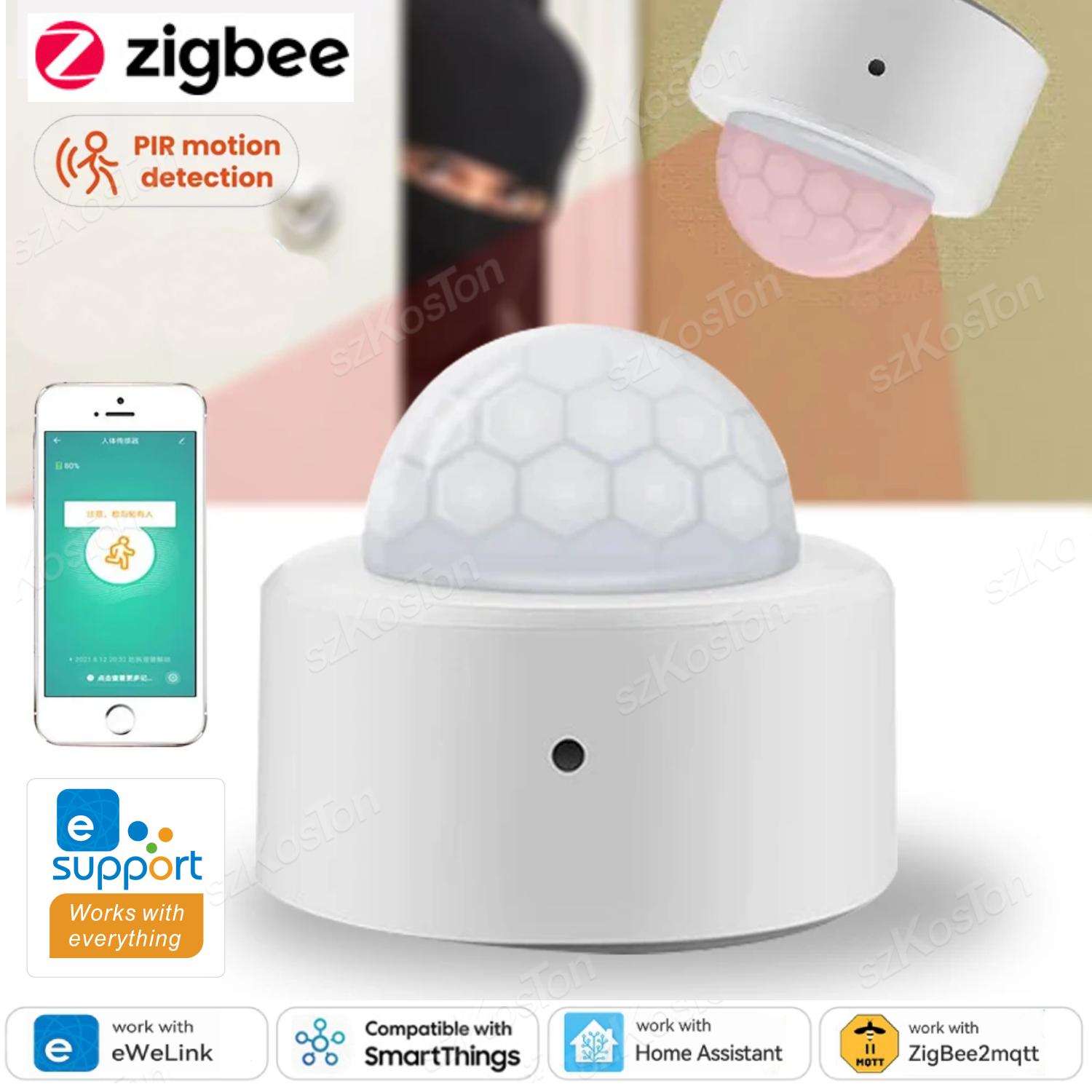 Розумний ZigBee PIR датчик руху eWelink APP Міні детектор присутності людини Захист безпеки для домашнього помічника Zigbee2MQTT Zigbee
Розумний ZigBee PIR датчик руху eWelink APP Міні детектор присутності людини Захист безпеки для домашнього помічника Zigbee2MQTT Zigbee
