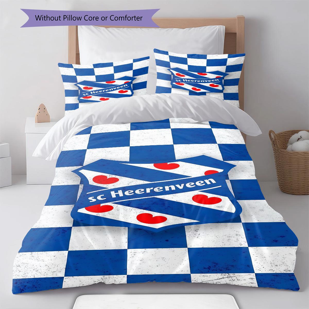 SC Heerenveen ,Pattern Bedding Quilt Set Quilt Cover Pillowcase Home Decoration Birthday Gift (1 * duvet cover + 2 * pillowcase, without core) 135x200cm
SC Heerenveen ,Pattern Bedding Quilt Set Quilt Cover Pillowcase Home Decoration Birthday Gift (1 * duvet cover + 2 * pillowcase, without core) 135x200cm