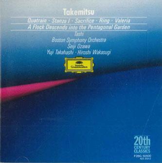 CD TORU TAKEMITSU - Quatrain Stanza 1 Sacrifice Ring Va F28G50500 POLYDOR Japan Classical Used
CD TORU TAKEMITSU - Quatrain Stanza 1 Sacrifice Ring Va F28G50500 POLYDOR Japan Classical Used
