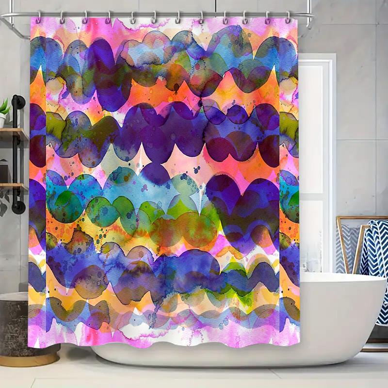 Abstract Watercolor Shower Curtain Modern Art Bathroom Decor Washable Fabric Backdrop Home Decor Teal Blue Purple Grey W60H190(CM)-1 Pcs
Abstract Watercolor Shower Curtain Modern Art Bathroom Decor Washable Fabric Backdrop Home Decor Teal Blue Purple Grey W60H190(CM)-1 Pcs