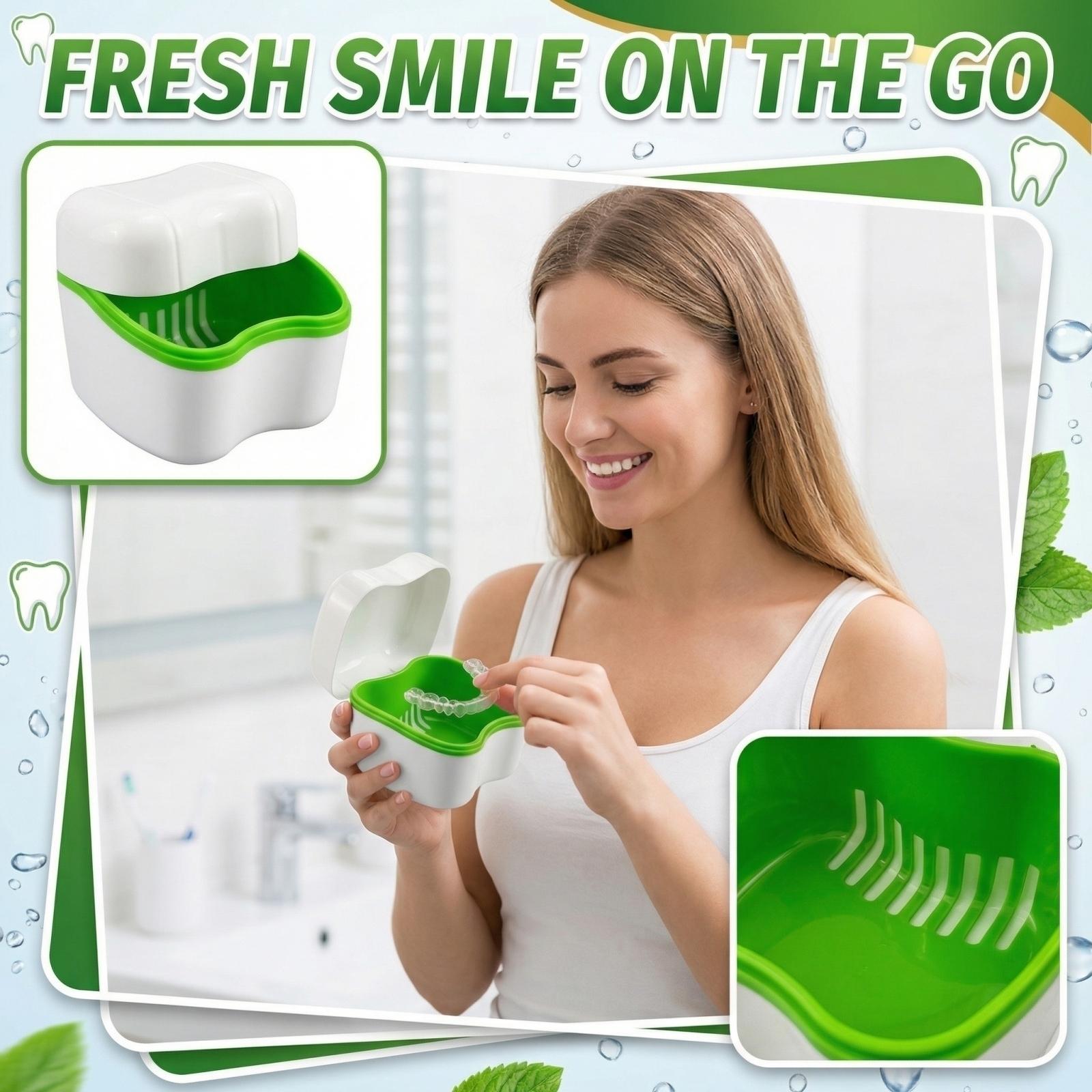 Portable Denture Cleaning Case Denture Storage Box Removable Lid Ventilated Design Compact Size for Denture Care and Hygiene зелёный
Portable Denture Cleaning Case Denture Storage Box Removable Lid Ventilated Design Compact Size for Denture Care and Hygiene зелёный