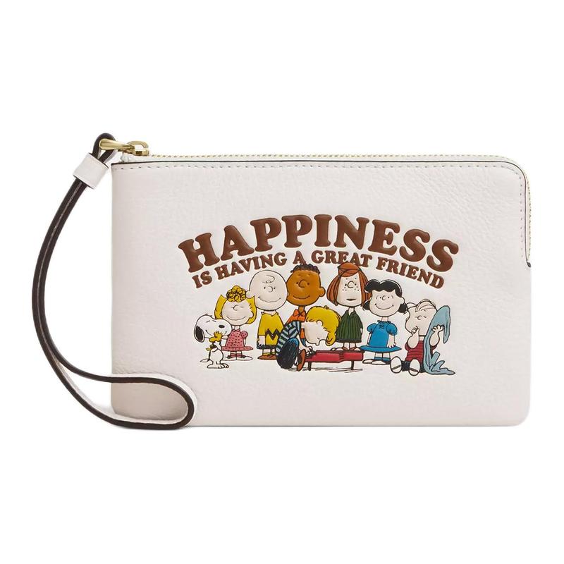 COACH PEANUTS Collaboration 16 Corner Zipper Wristband Pebbled Leather Clutch Small Women s Beige білий
COACH PEANUTS Collaboration 16 Corner Zipper Wristband Pebbled Leather Clutch Small Women s Beige білий
