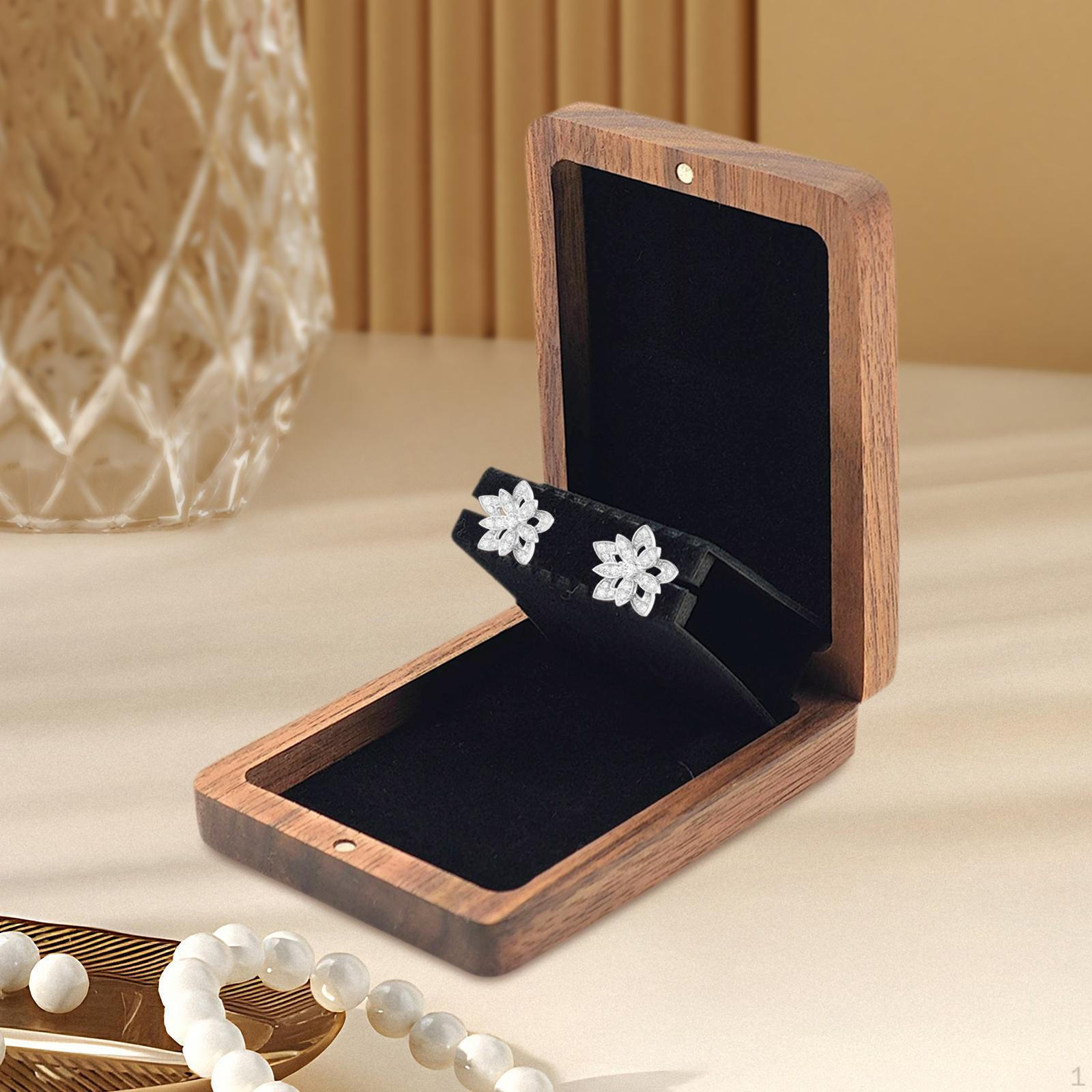 Earring Stud Box Jewelry Organizer Portable Small Solid Wood Elegant Gift Packaging Display Case Walnut
Earring Stud Box Jewelry Organizer Portable Small Solid Wood Elegant Gift Packaging Display Case Walnut