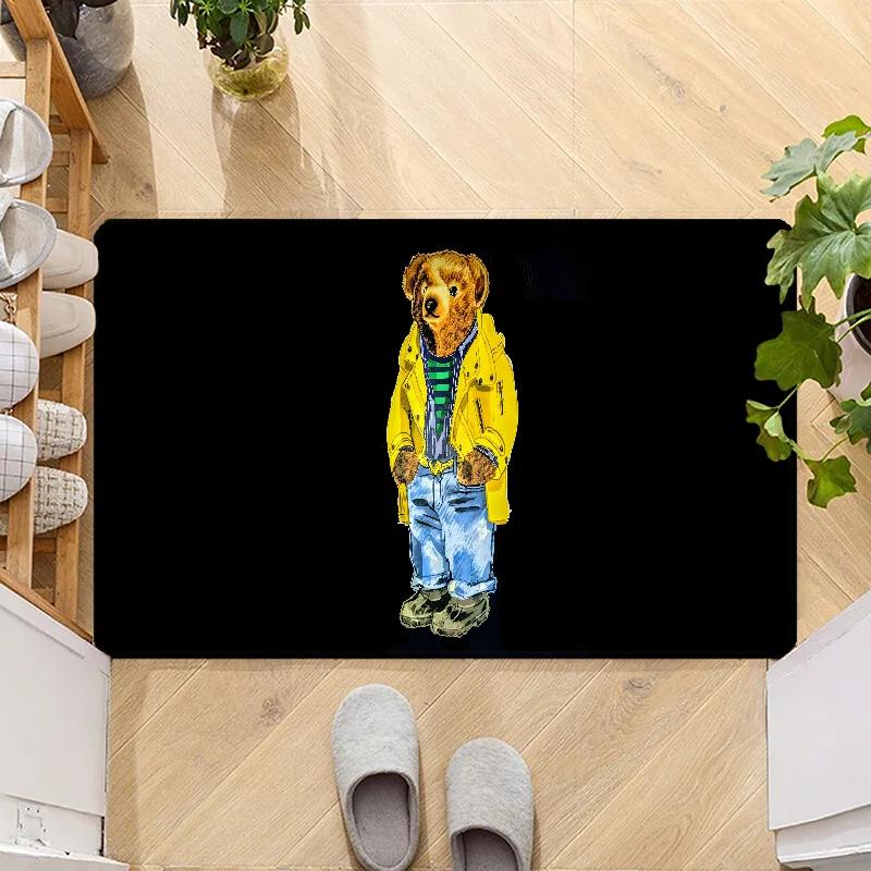 Милый плюшевый мишка Счастливый придверный коврик Вход Нескользящий придверный коврик Моющийся кухонный ковер Коврики для прихожей Коврики для ванной комнаты/двери 40x60cm
Милый плюшевый мишка Счастливый придверный коврик Вход Нескользящий придверный коврик Моющийся кухонный ковер Коврики для прихожей Коврики для ванной комнаты/двери 40x60cm